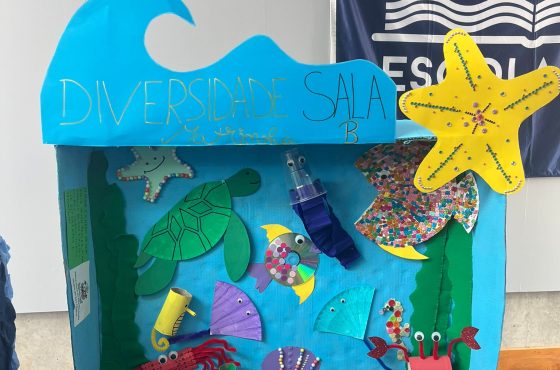Exposição na academia a 19 de maio Dia Nacional da Escola Azul.